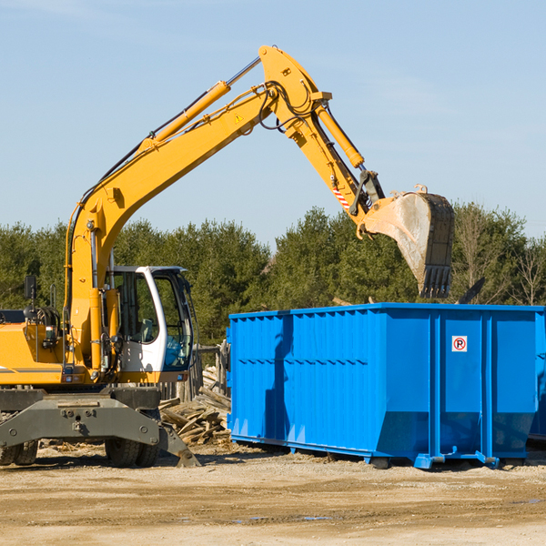 are there any restrictions on where a residential dumpster can be placed in Oliver Springs